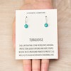 Philip Jones Synthetic Turquoise Drop Earrings with Quote Card