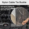 Nylon Universal Cable Tie Buckle, 50 Pcs Nylon Cable Tie