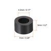 sourcing map Nylon Round Spacer Washer 4.2mm ID 7mm OD