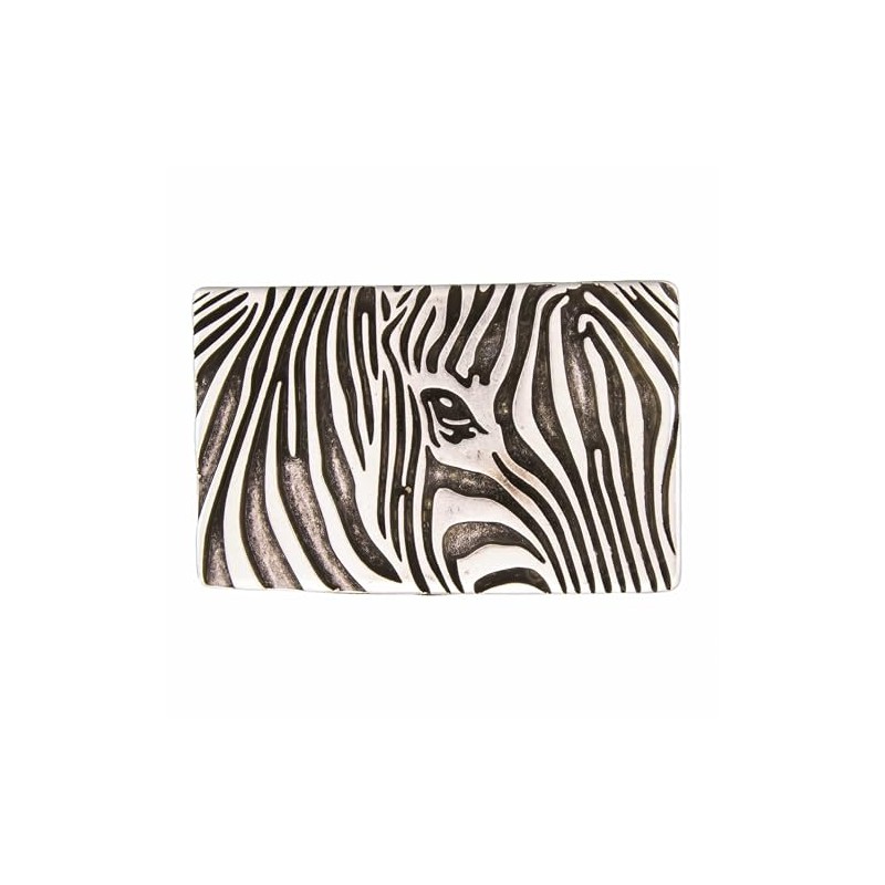 UmjuBELT Zebra Belt Clasp for 4 cm Interchangeable Belt, silver