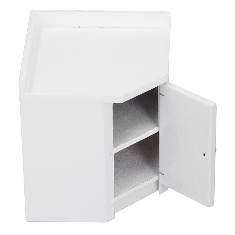 1:12 Dollhouse Corner Cabinet Decorative Robust Exquisite Craftsmanship Simulated Mini