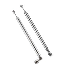 POBADY 8 Sections Telescopic Antenna SMA Male Connector Radio Replacement Antenna 73.5cm/28.9IN for TV AM FM Radio Stereo Receiver