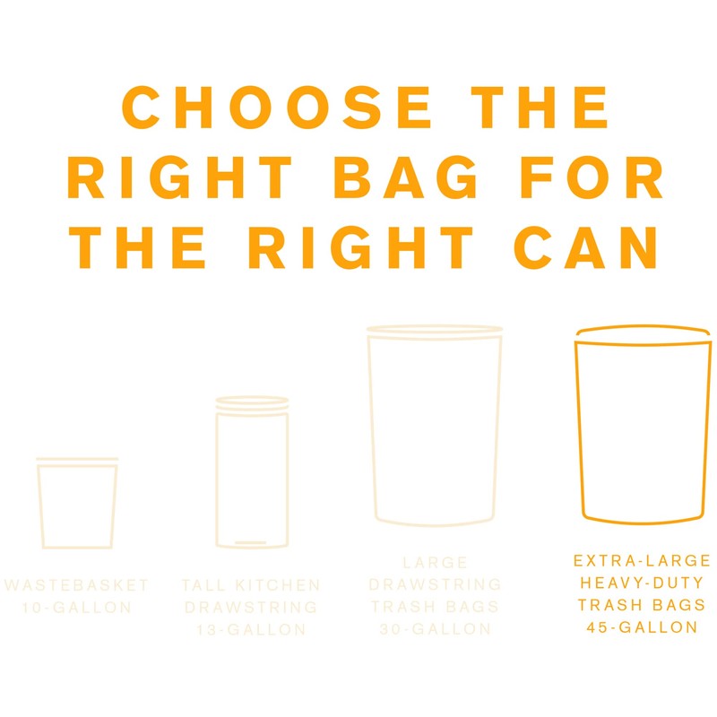 Highmark Trash Bags, 45 Gallons, Box Of 24, DP00568