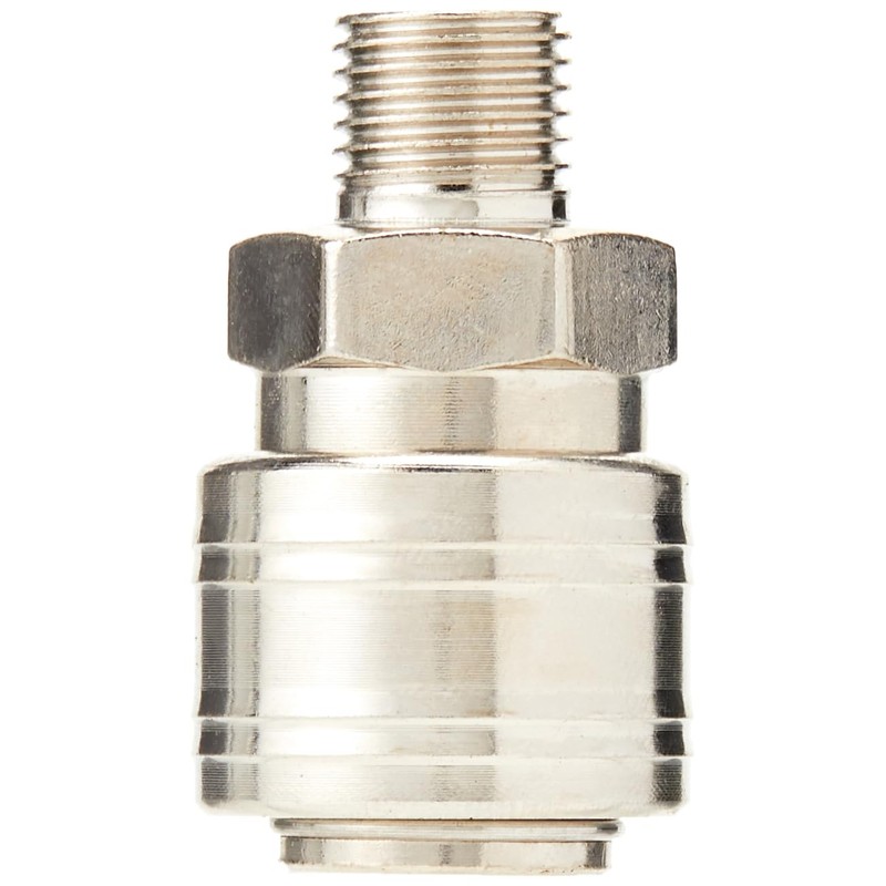 Silverline 237552 Euro Air Line Male Thread Quick Coupler 1/4"