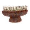Medium Brown/Golden Marble Effect Acrylic Hair Claw/Hair Clamp - 8cm
