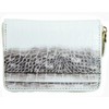 BlissLeather Italian Leather Croco Embossed Coin Case, Luxury Card Holder