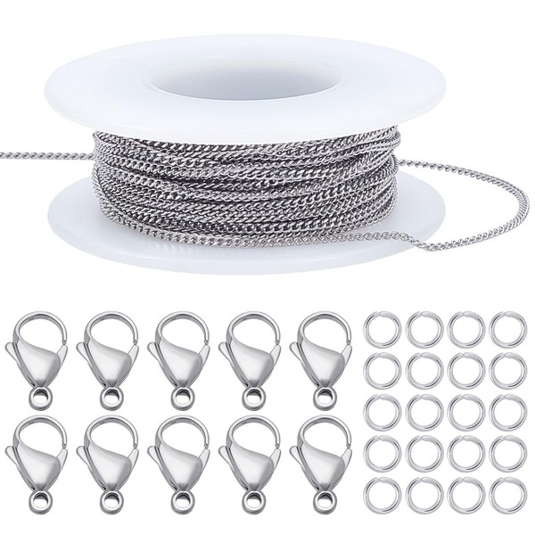 Beebeecraft Jewellery Making Set Chain 33 Feet / 10 m