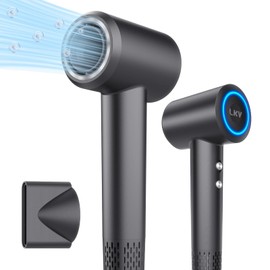 LKV Föhn,Fön Ionen,Haartrockner Föhn Profi Ionen,Reisefön-3 Hitze- und 2 Geschwindigkeitsstufen, mit 1 Konzentratoren，für viele Frisuren （Grau）