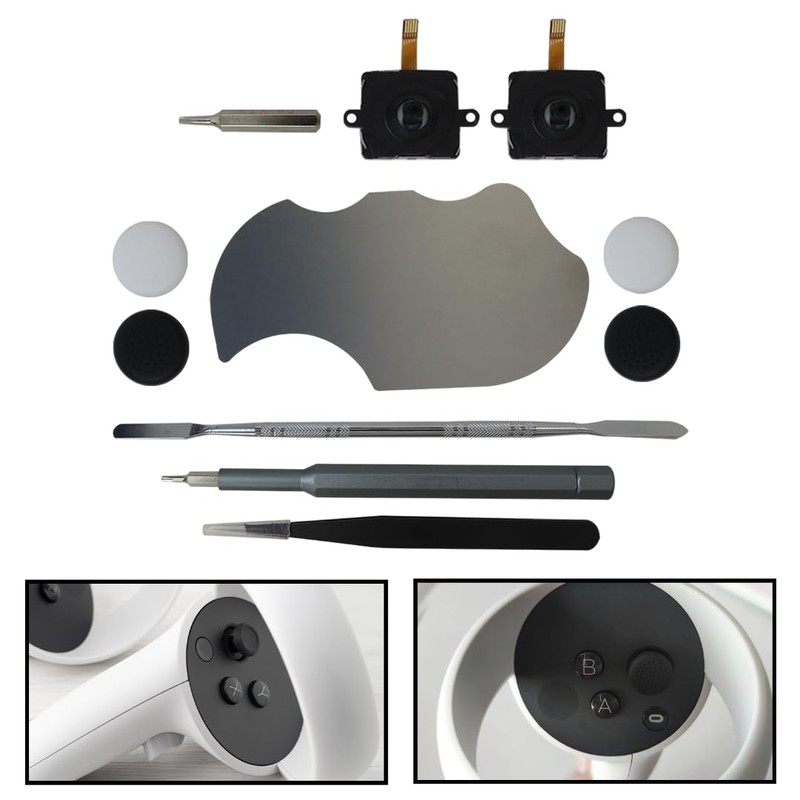 Joystick Replacement Kit for Oculus Quest 2 Controller(11 in one)/Repair