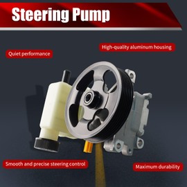 MACAX Power Steering Pump EG2132650B with Pulley and Reservoir Compatible with Mazda CX-7 2.3L 2007-2012 CX-7 2.5L 2010-2012 L4 Replaces 21-5497 96-5497 990-1102 5862N 6133PR