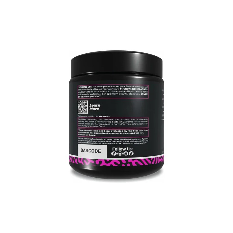 Driven Nutrition Creatina Monohidrato Micronizado 200 G