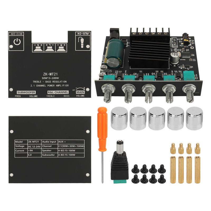 MT21 50W 50W 100W 2.1 Channel Subwoofer Amplifier Board Bluetooth