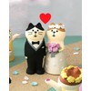 Dylayos Wedding Cat Figurines Set - Bride and Groom Kitty,