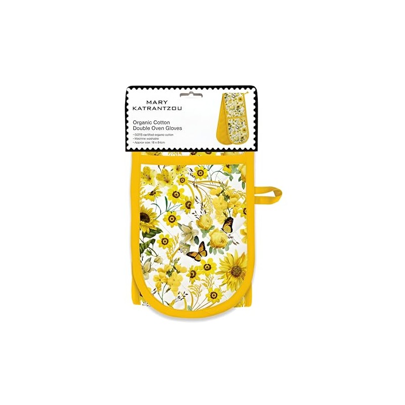 Museums & Galleries Double Oven Gloves - Heat Resistant Organic