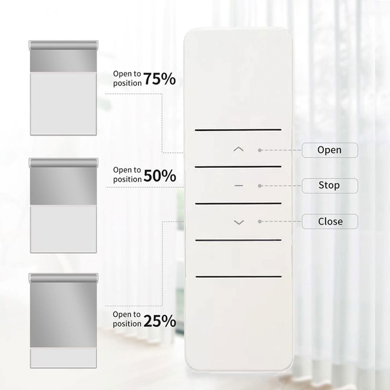 Wired Roller Blind Motor Remote Control AC100-260V DIY Retrofit Solutions for