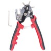 Leather Hole Punch 6 Holes 360 Degree Rotating Adjustable Margin