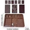 KAKIWYHHH 2 Pieces Break Apart Chocolate Shapes，Homemade Protein and Energy