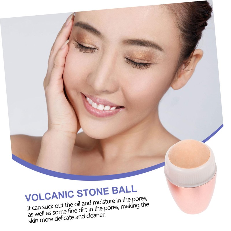 WOONEKY Volcanic Face Roller Oil Absorbing Tool Mini Roller Oil