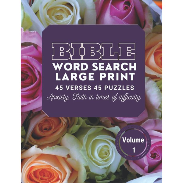 Bible Word Search Large Print 45 verses 45 puzzles Volume