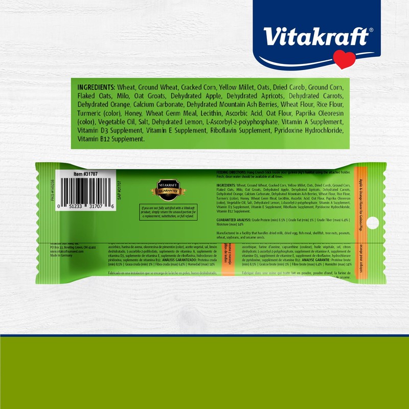 Vitakraft Crunch Sticks Guinea Pig Chewable Treats - Apple and
