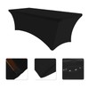 SEPARO - 2Pack, 6FT Spandex Table Cover Fitted Rectangular Tablecloth