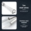2 Pieces Hand Whisk, Stainless Steel Ball Whisk Large and