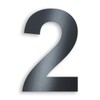 Metzler House Number Made of Solid Steel in Anthracite, RAL