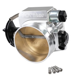 Talynx 102mm Throttle Body with TPS & IAC Sensor 4-Bolt for Chevy LSX LS1 LS2 LS3 LS6 LS7 Cable Drive Only, Aluminum Silver