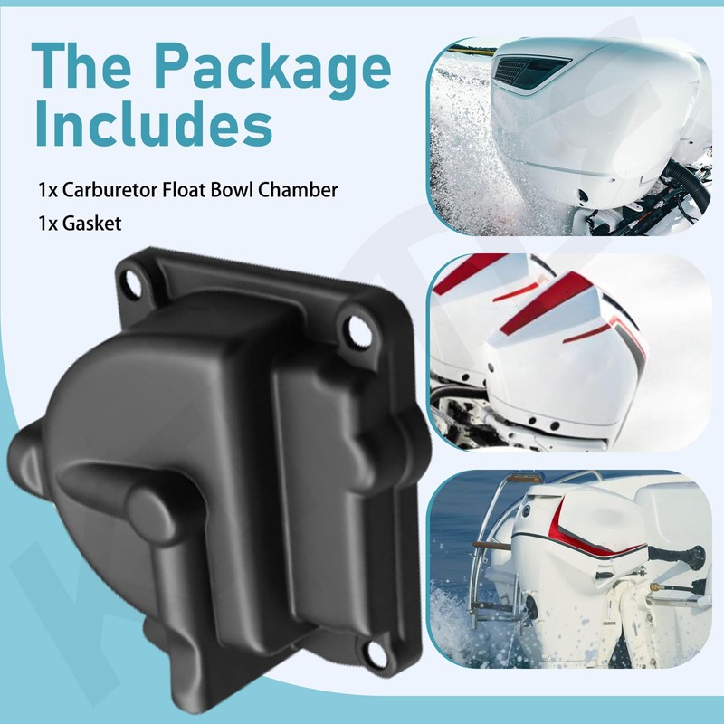 433000 Float Chamber Carburetor Bowl Kit Compatible with Johnson Evinrude
