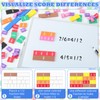 Sayglossy Jumbo Magnetic Fraction Tiles 16 Inch for Rainbow Teacher