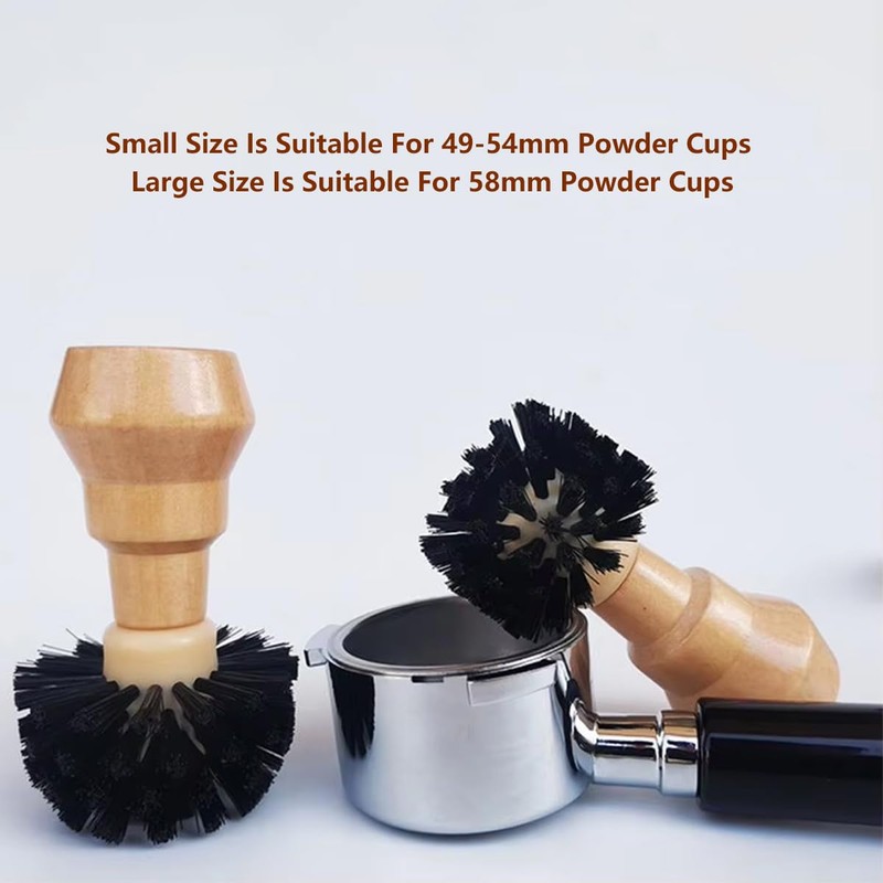 AIMALL Espresso Machine Cleaning Brush, 360° Omni-Directional Portafilter Brush, Ergonomic