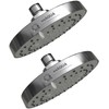 WEAQUA High Pressure Shower Head 2 PACK - 5 Spray
