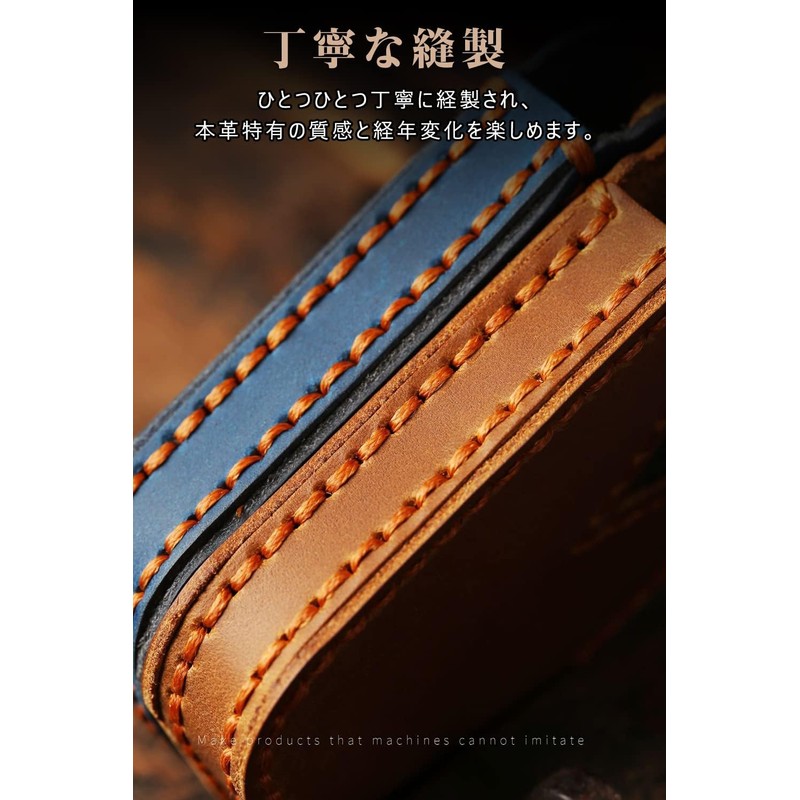 [LETINGFAR] キーケース スバル用 スマートキーケース キーカバー キーホルダー 牛革 3ボタン スバル B4