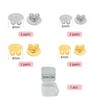 LIANRISES Pack of 16 Stud Earrings Clasps Gold Silver Earring