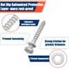 Tandefio 60 Pack 3/8 x 3'' Lag Screw Kit with