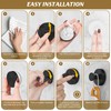 BKV Suction Cup Hooks for Glass Window,Removable Shower Hooks for