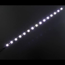LED Strip 30cm Pure-White 6000K ; IP65 ; 15LEDs - 24V