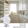 IEIK 10 PCS Crystal Cabinet Knobs Round Glass Bubbles Knobs