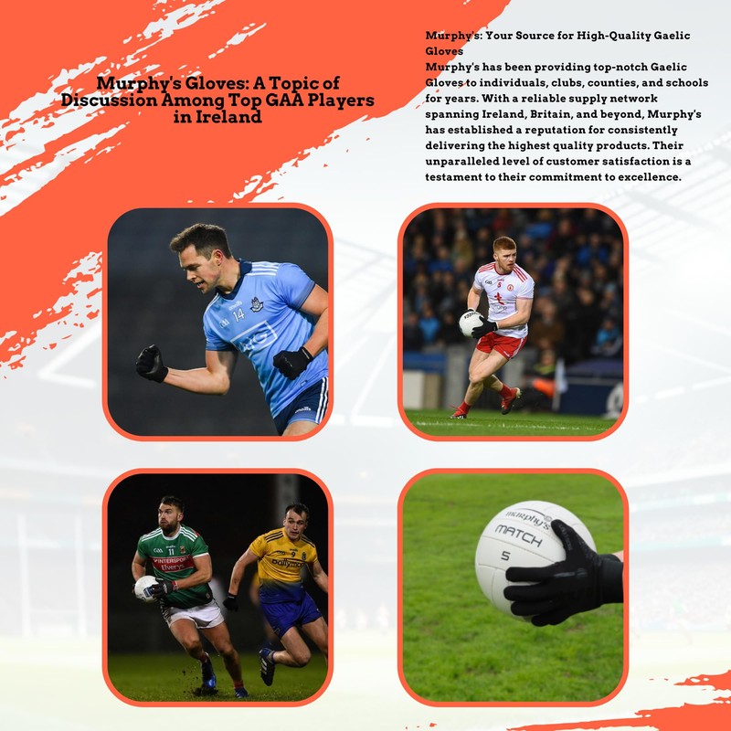 Murphys V2 Gaelic Football Adult's Gloves, Premium Latex Field Players