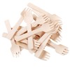 WHTCHSU 4" Mini Wooden Spork 100Pcs, Biodegradable Compostable wood Fork