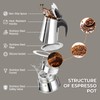 2 Cup 100ml Moka Pot Stainless Steel Espresso Coffee Maker