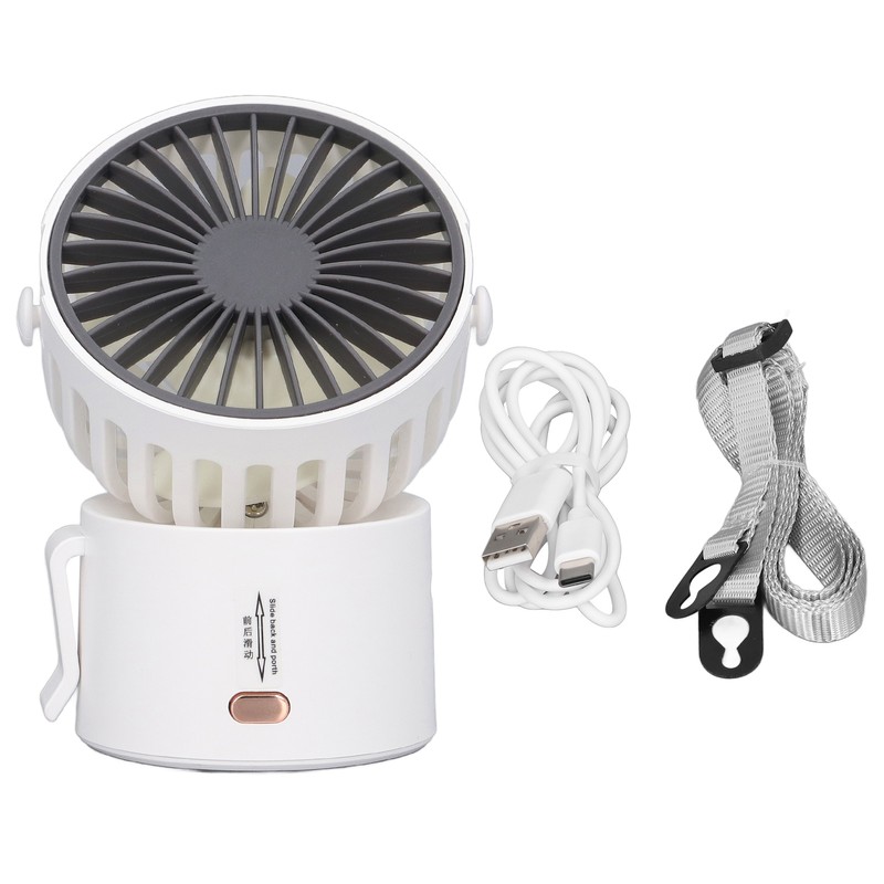 Necklace Fan 3.5W 3 Modes 45 Degrees Up and Down