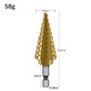 Audiophan Step Drill Reamer Hex Drill Bit 4-22mm