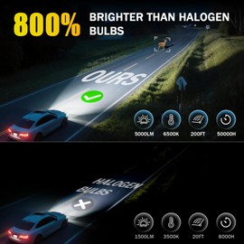 Gy-Adc Fits for Chevy Silverado 2007-2015 1500 2500 3500 LED Bulbs Set, High Beam Low Beam Fog Lights Bulbs Combo, 6000K White Plug-and-Play Super Bright Lights Bulbs, Pack of 6