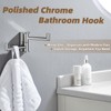 APLusee Double Swivel Towel Hook Wall Mounted, 304 Stainless Steel