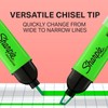 SHARPIE Clear View Resaltadores, punta de cincel, colores surtidos, 4