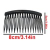 6 Pieces Hair Comb Slide Turtle Smooth Hair Comb Clear