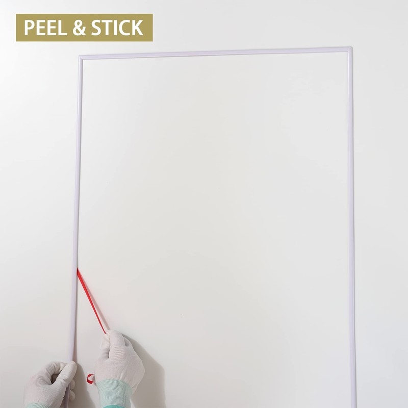 32.8FT Peel and Stick Molding & Wall Trim, Flexible Self-Adhesive