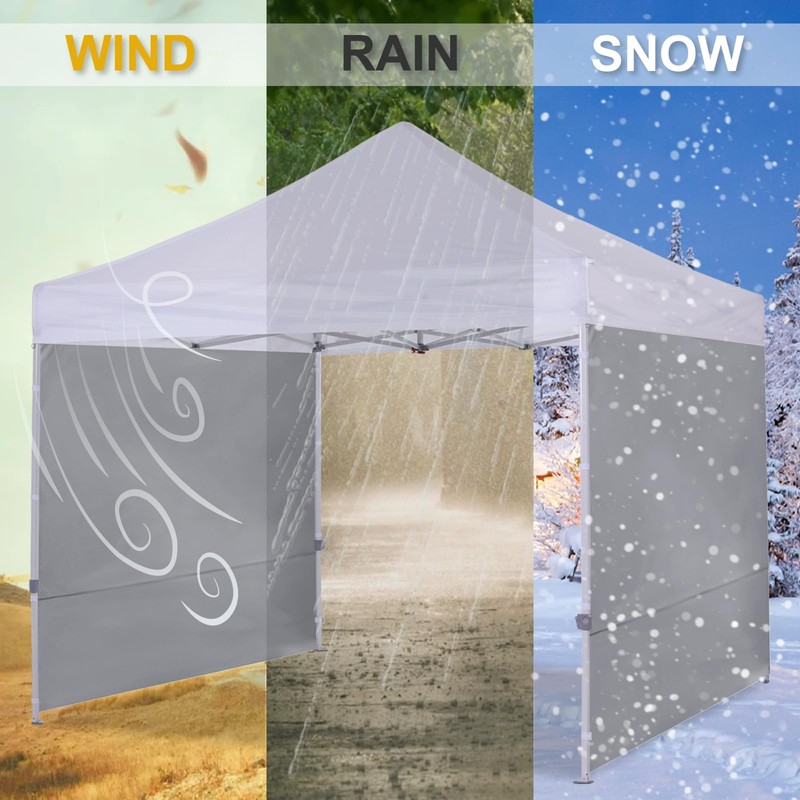 COOSHADE Instant Canopy SunWall 8x8 Canopy SideWall for Pop up