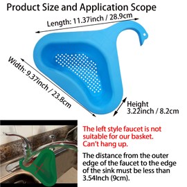 YouOKLight Kitchen sink drain basket, drain basket for kitchen sink food. Multifunctional drainer rack Sink strainers for kitchen sink food catcher, kitchen waste drain basket 4 PCS